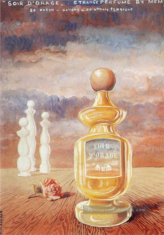 soir d orage étrange parfum par mem Rene Magritte Peintures à l'huile